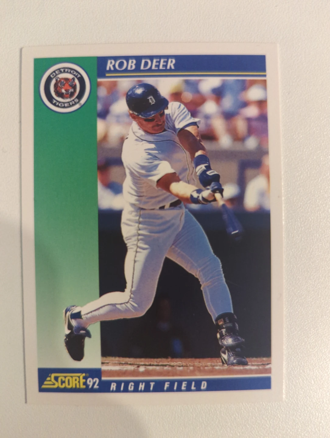 ⚽ Rob Deer 1992 Score Baseball Card