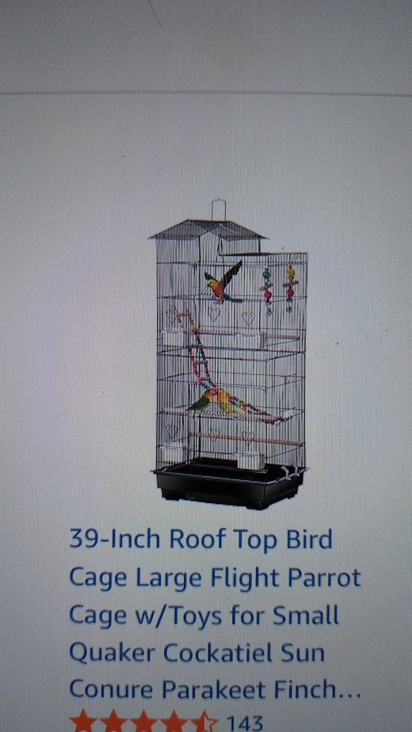 39-Inch Roof Top Bird Cage