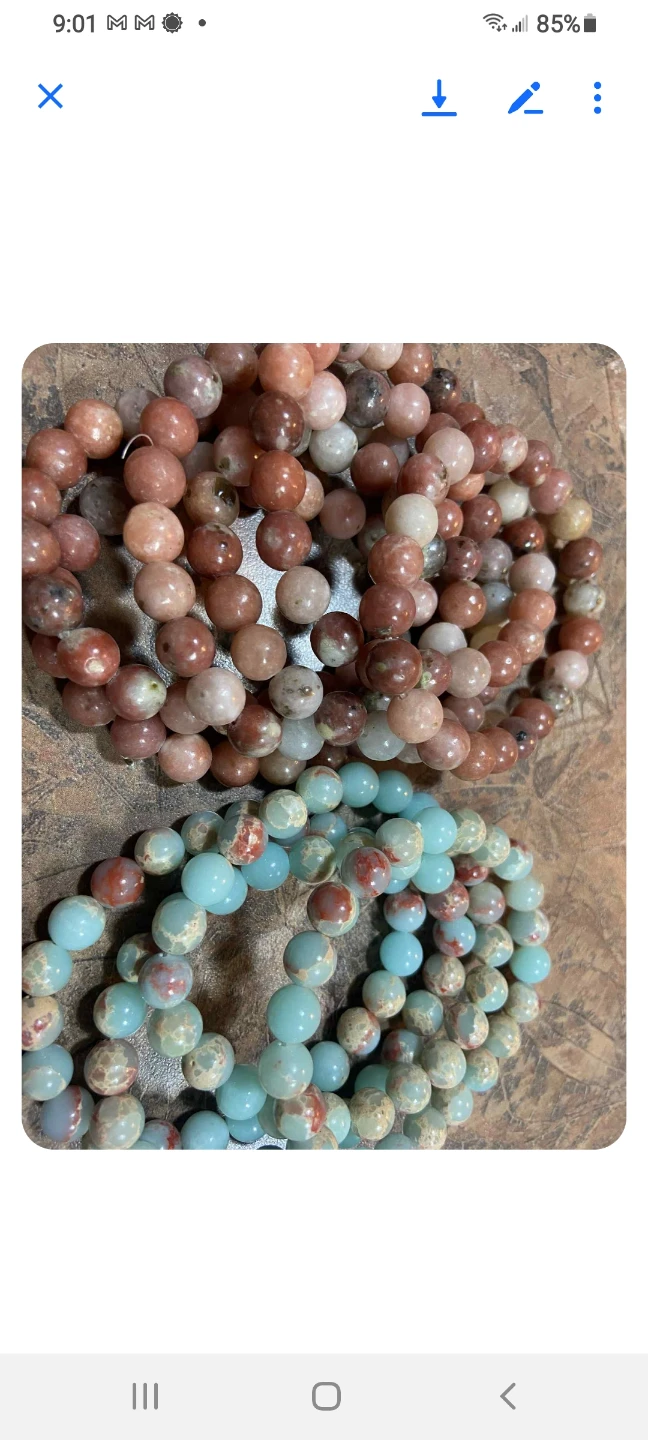 Bracelets, new, crystal & stone - photo 4