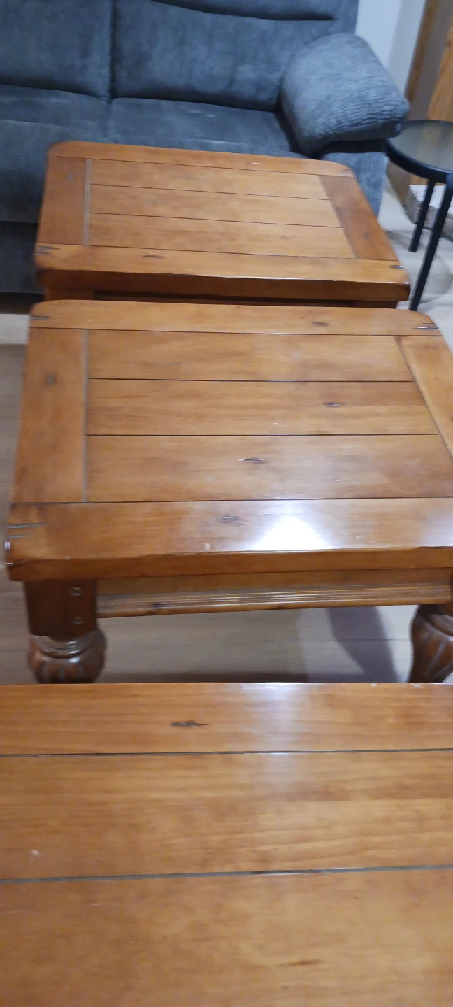 Wooden Coffee Table Set