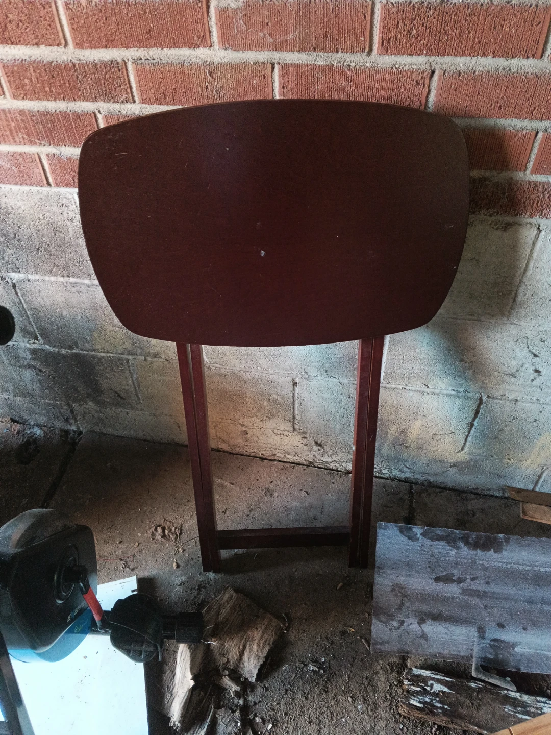 Wooden Folding Side Table - photo 3