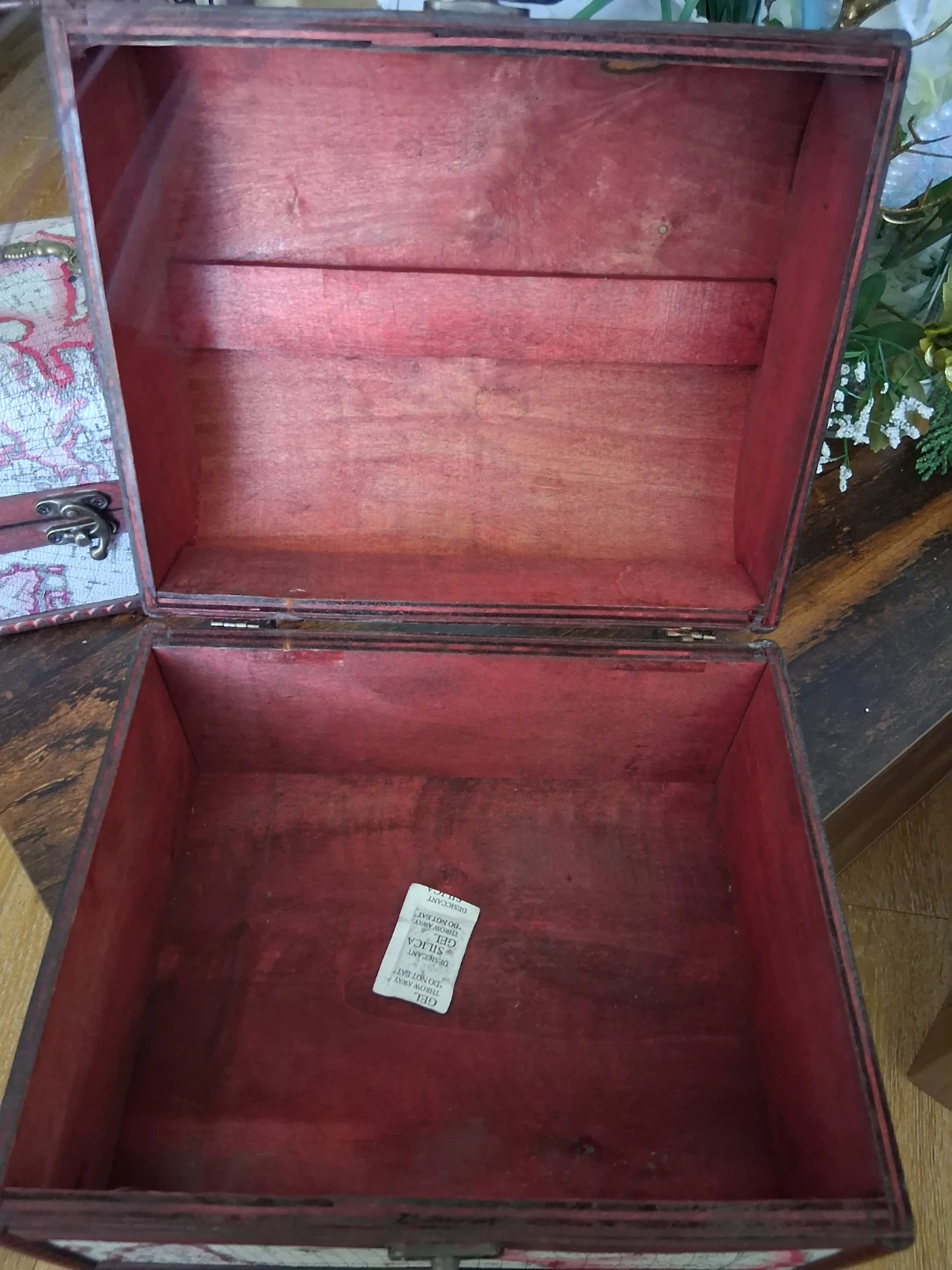 Vintage Map Decorative Storage Box - photo 2