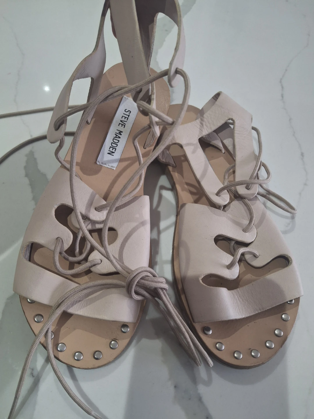 Steve Madden Lace-Up Flat Sandals - photo 2