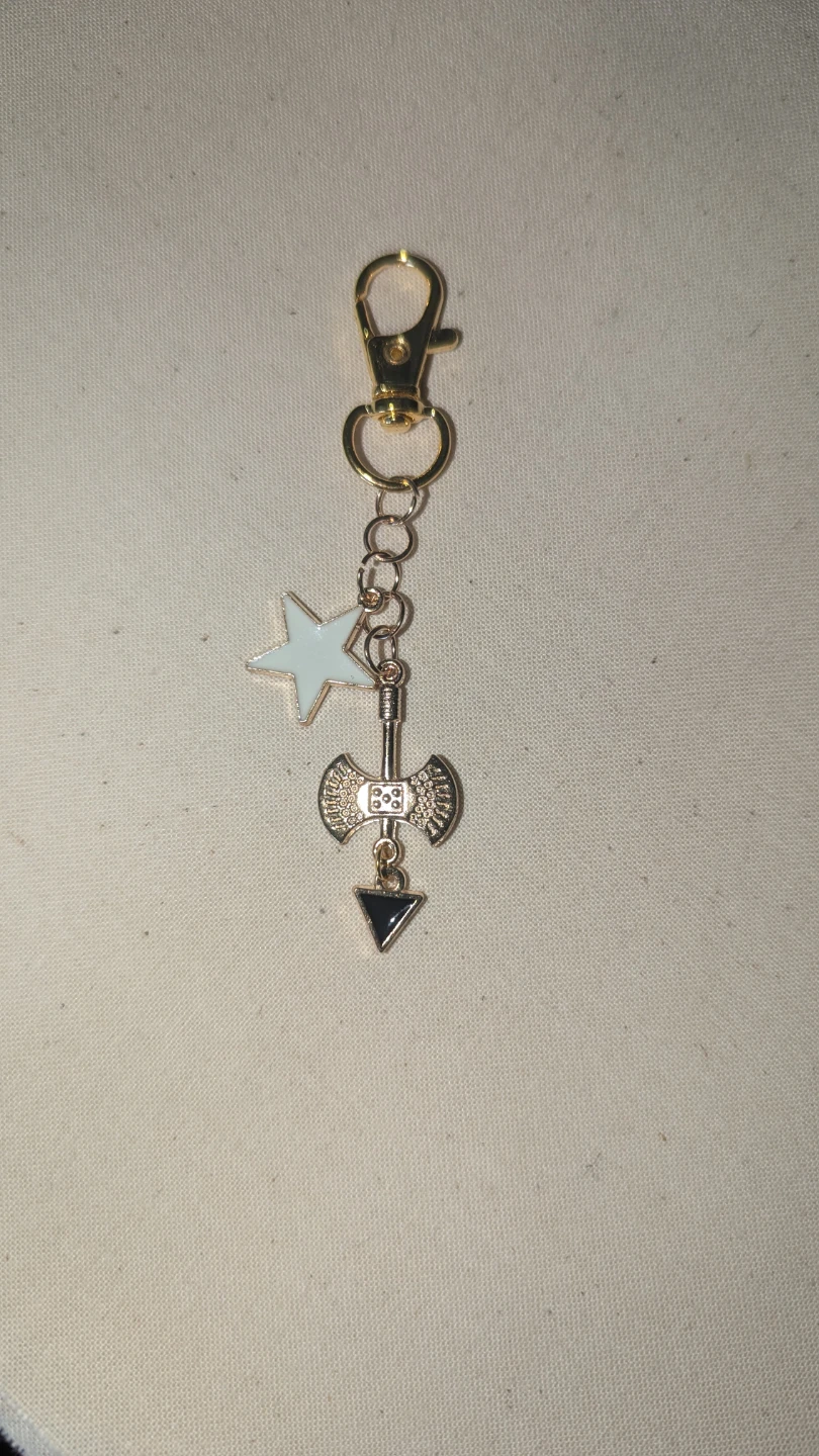 Punk purse charm keychain