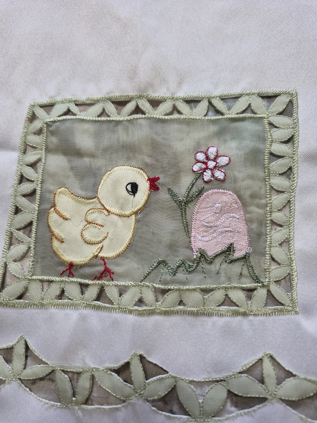 Beautiful 20 x 14" Embroidered Table Decor