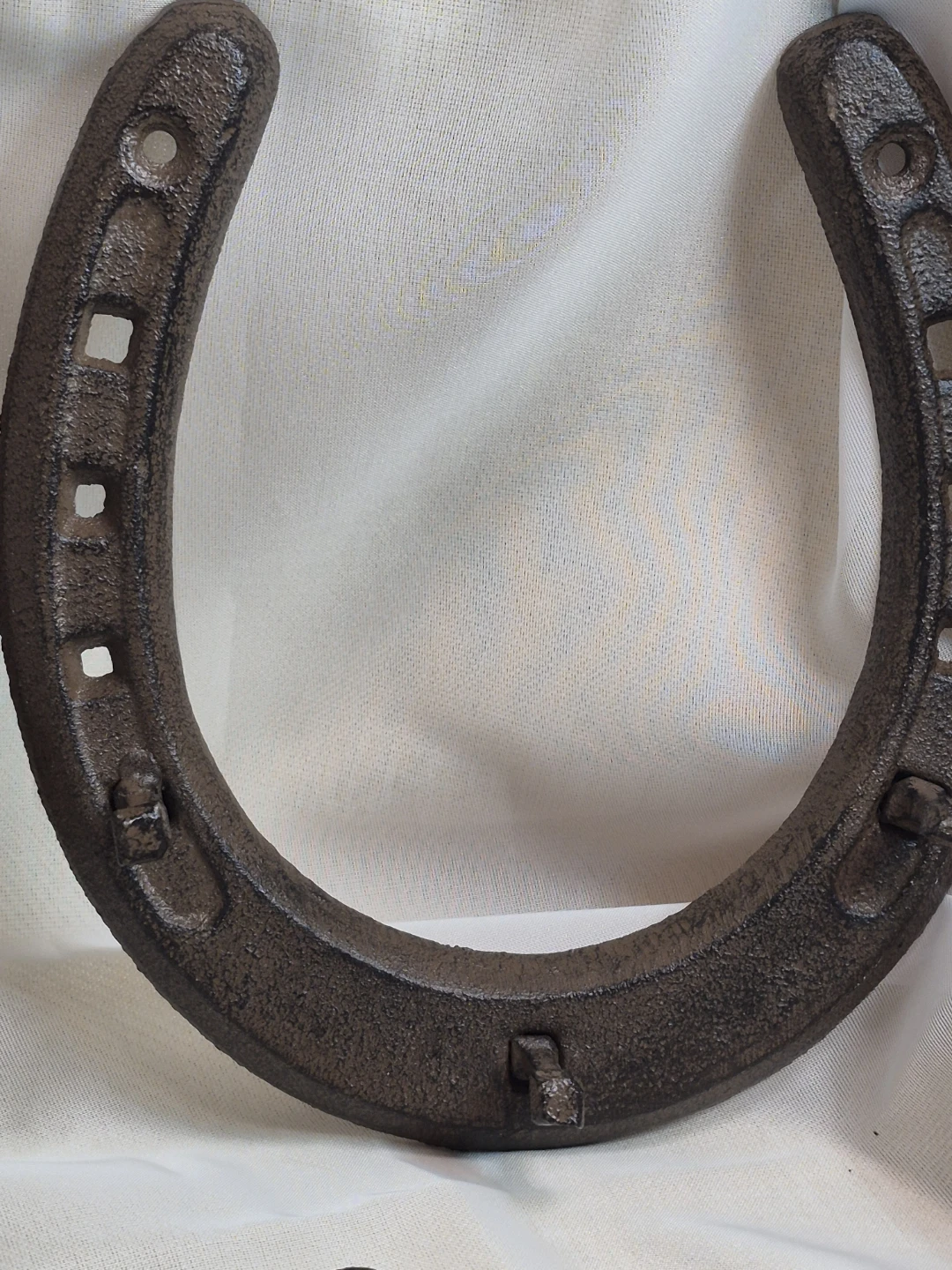 3 Cast Iron Horse Wall Hanging Decor with 3 Hooks on each - photo 4