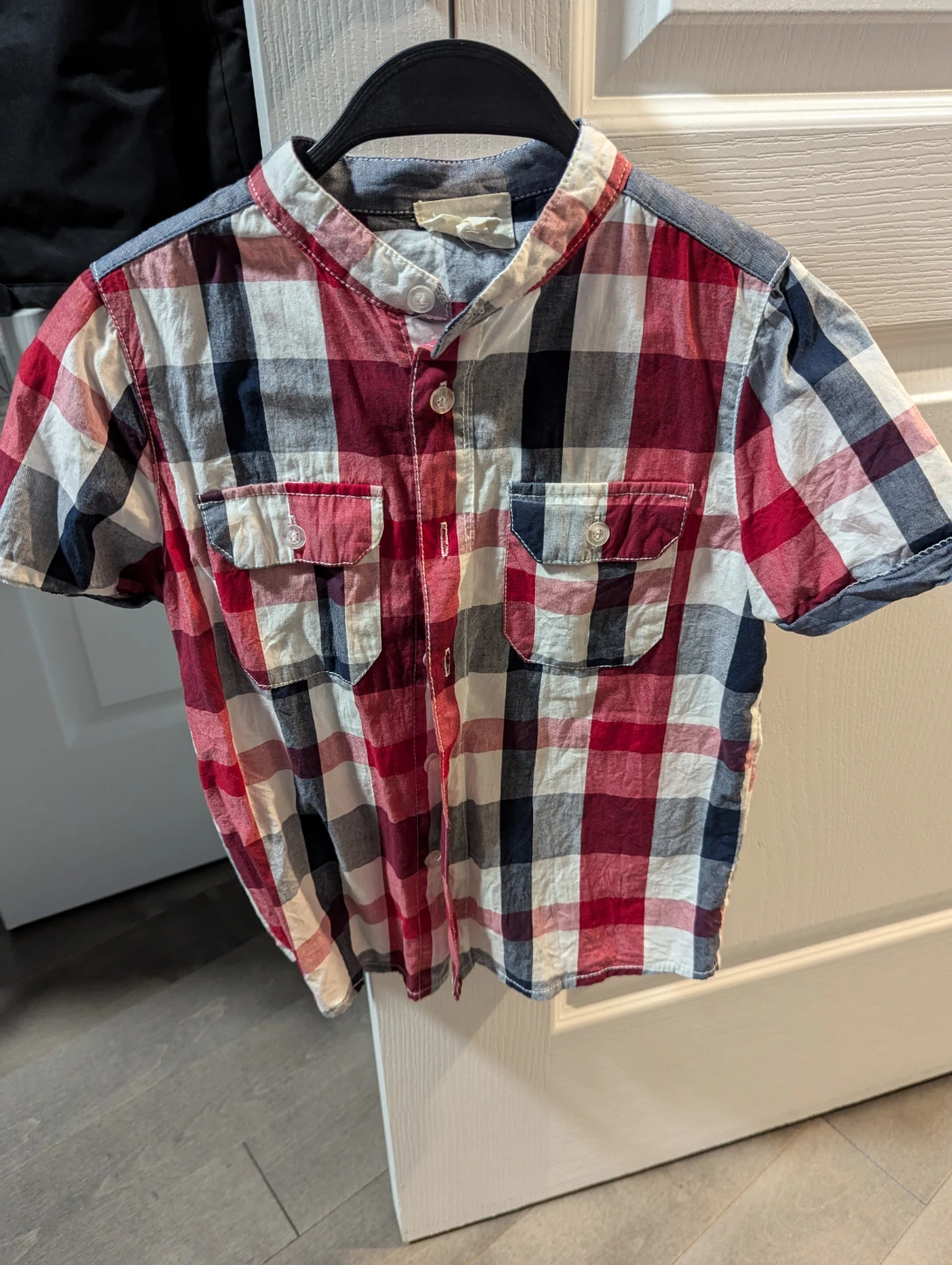 ⚽ Plaid Button-Up short sleeves Shirt - Kids S