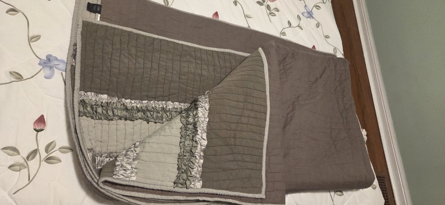 Cotton Double/Queen Quilted Bedspread Coverlet - photo 3