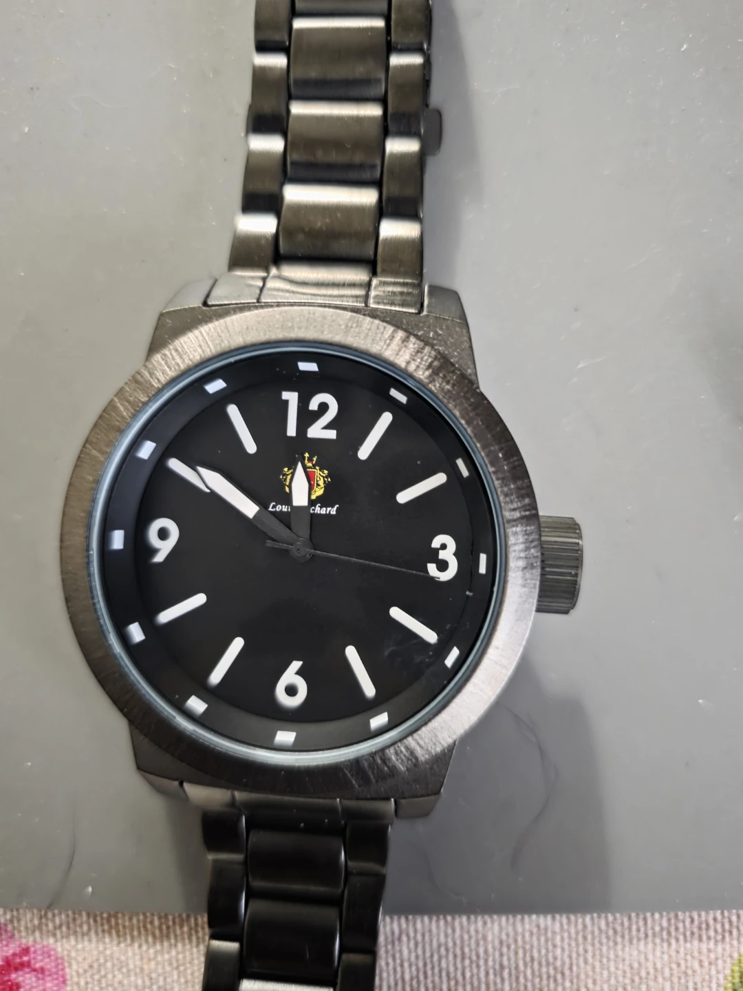 Louis Richard Black Metal Watch