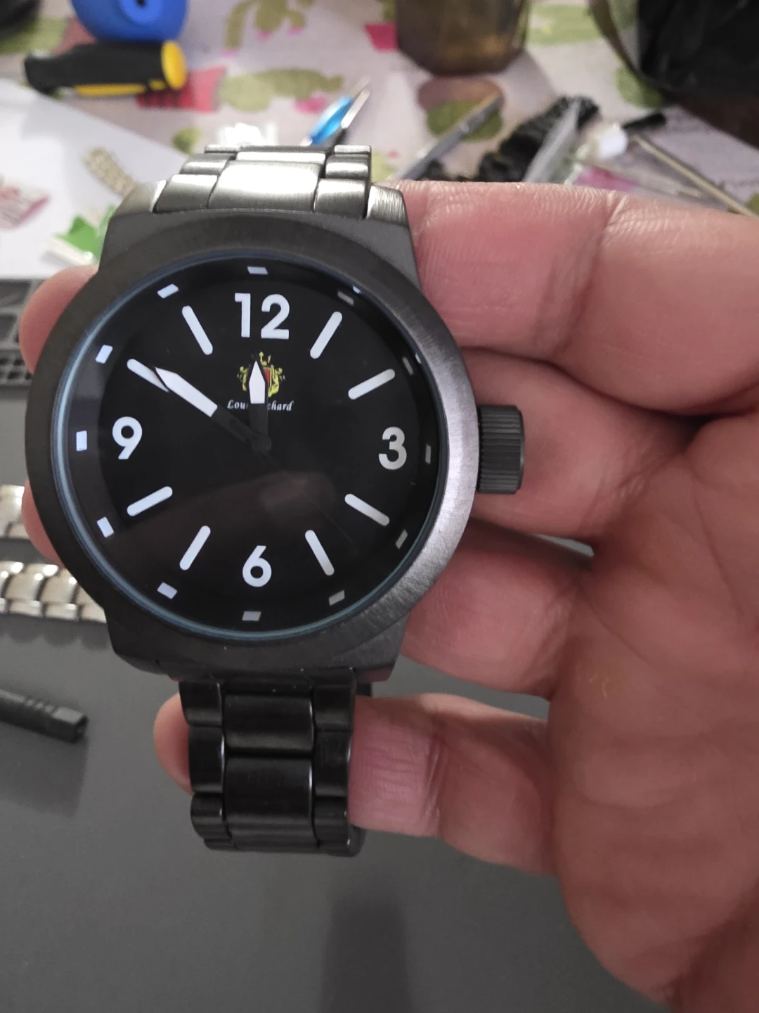 Louis Richard Black Metal Watch - photo 2