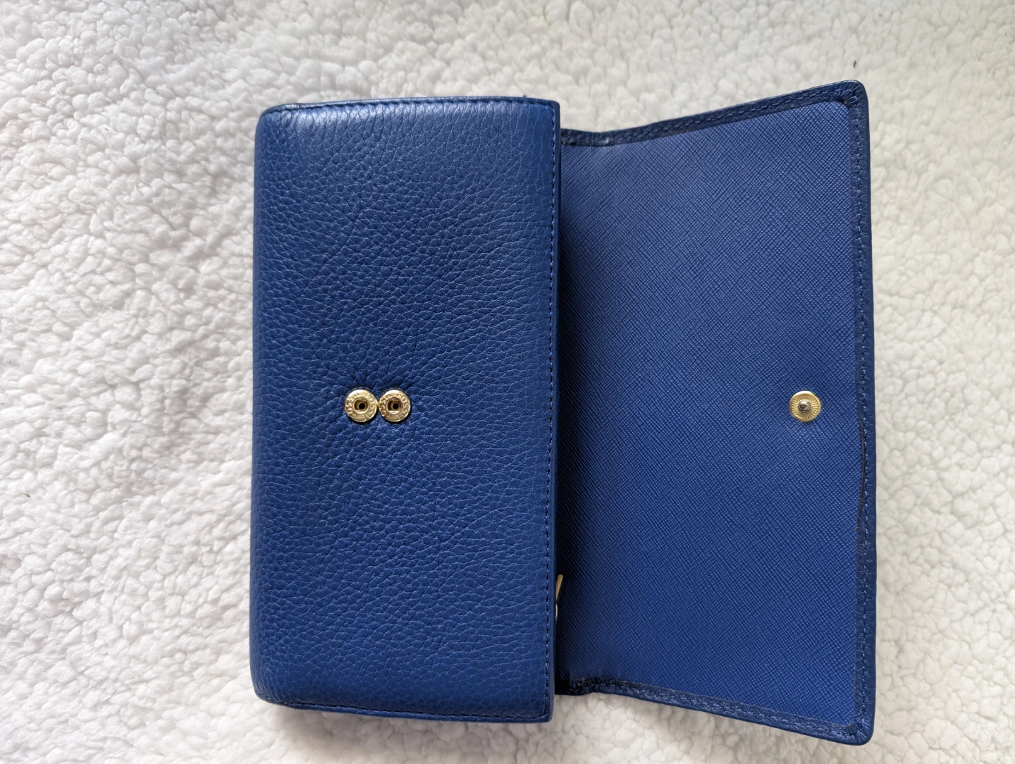 Blue Fossil Trifold Wallet - photo 2