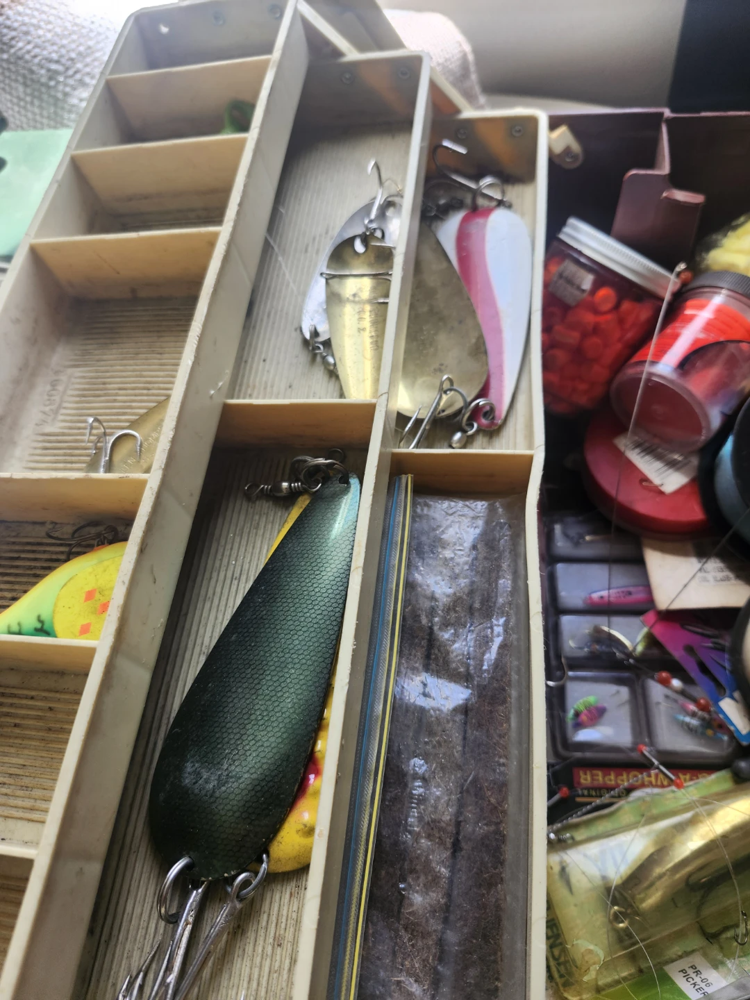 Fishing Tackle Box with Lures and Line - photo 3