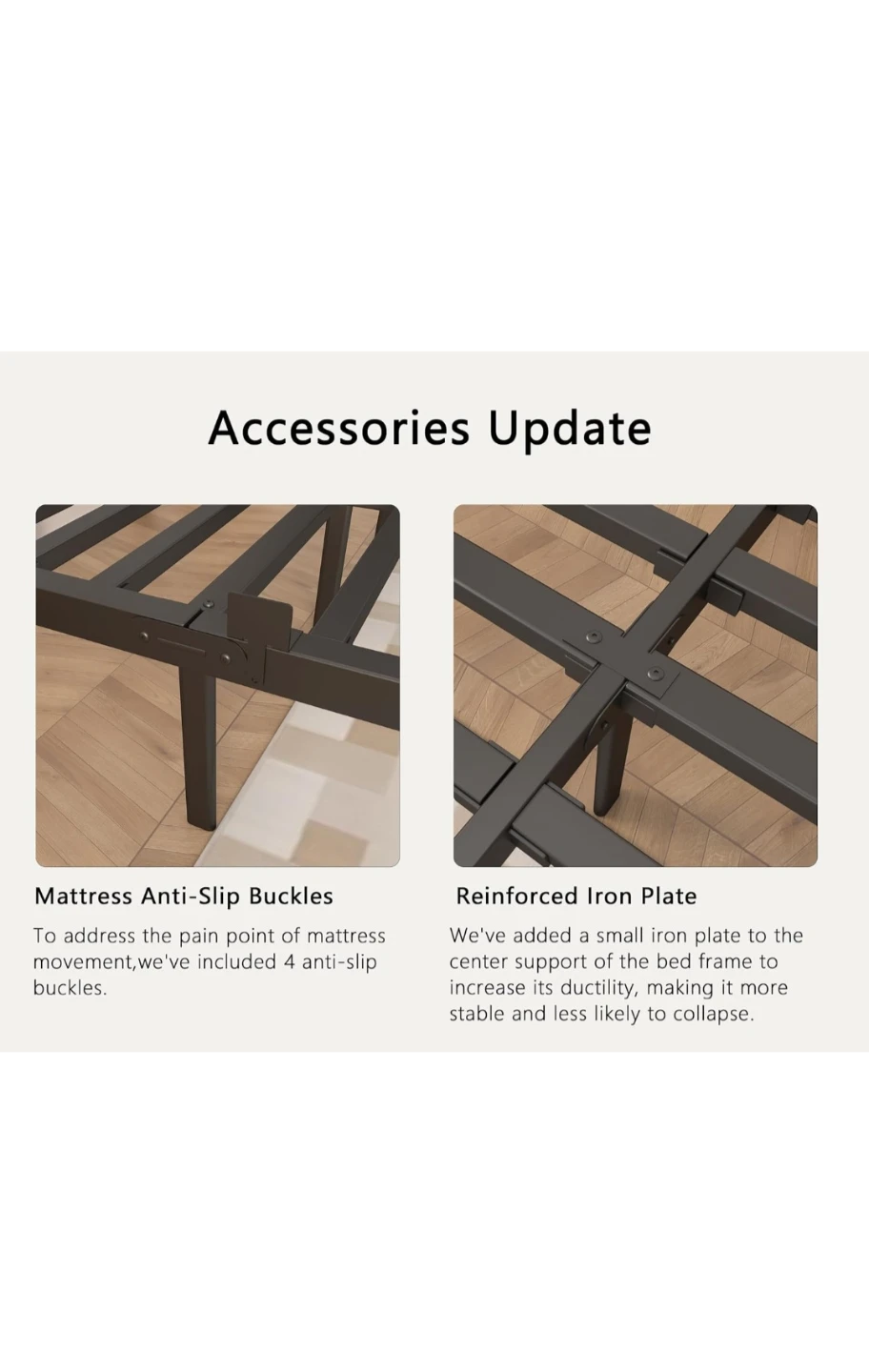 Queen Size Metal Bed Frame - photo 4