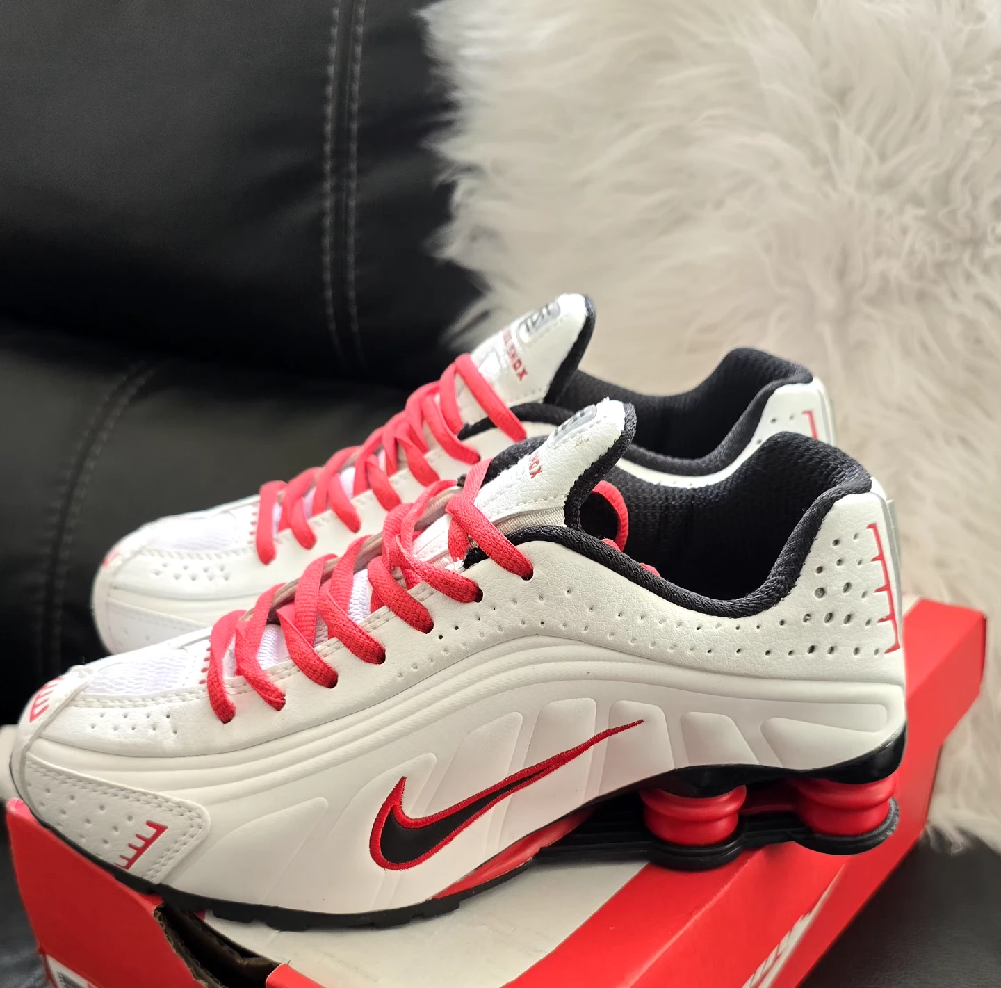 Brand new Nike Shox White Red for sale