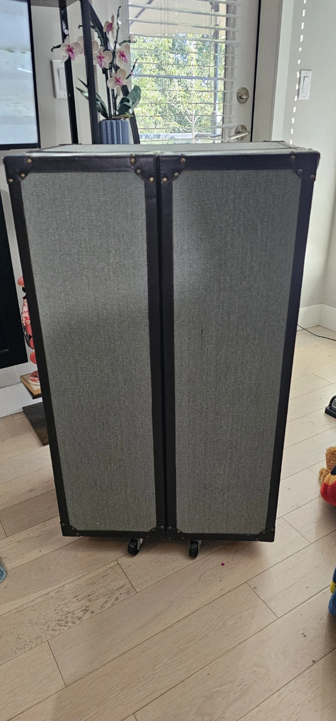 Vintage trunk Style Bar Cabinet