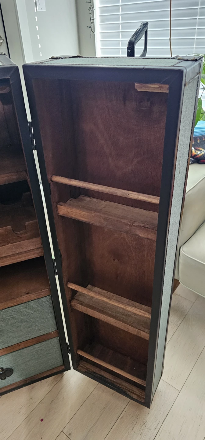 Vintage trunk Style Bar Cabinet - photo 5