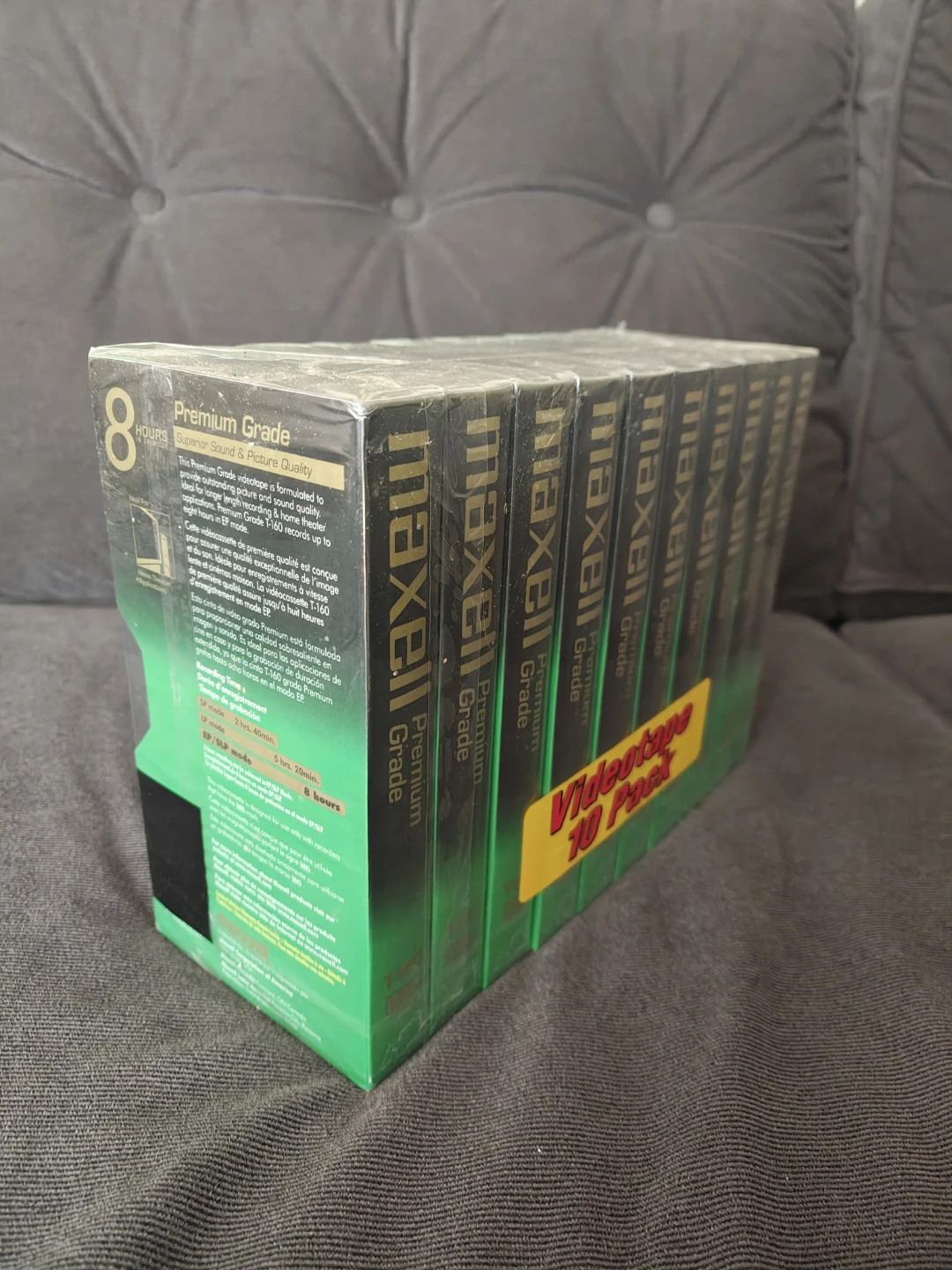 Maxell Videocassette 10 Pack - Premium Grade VHS T-160 - photo 3