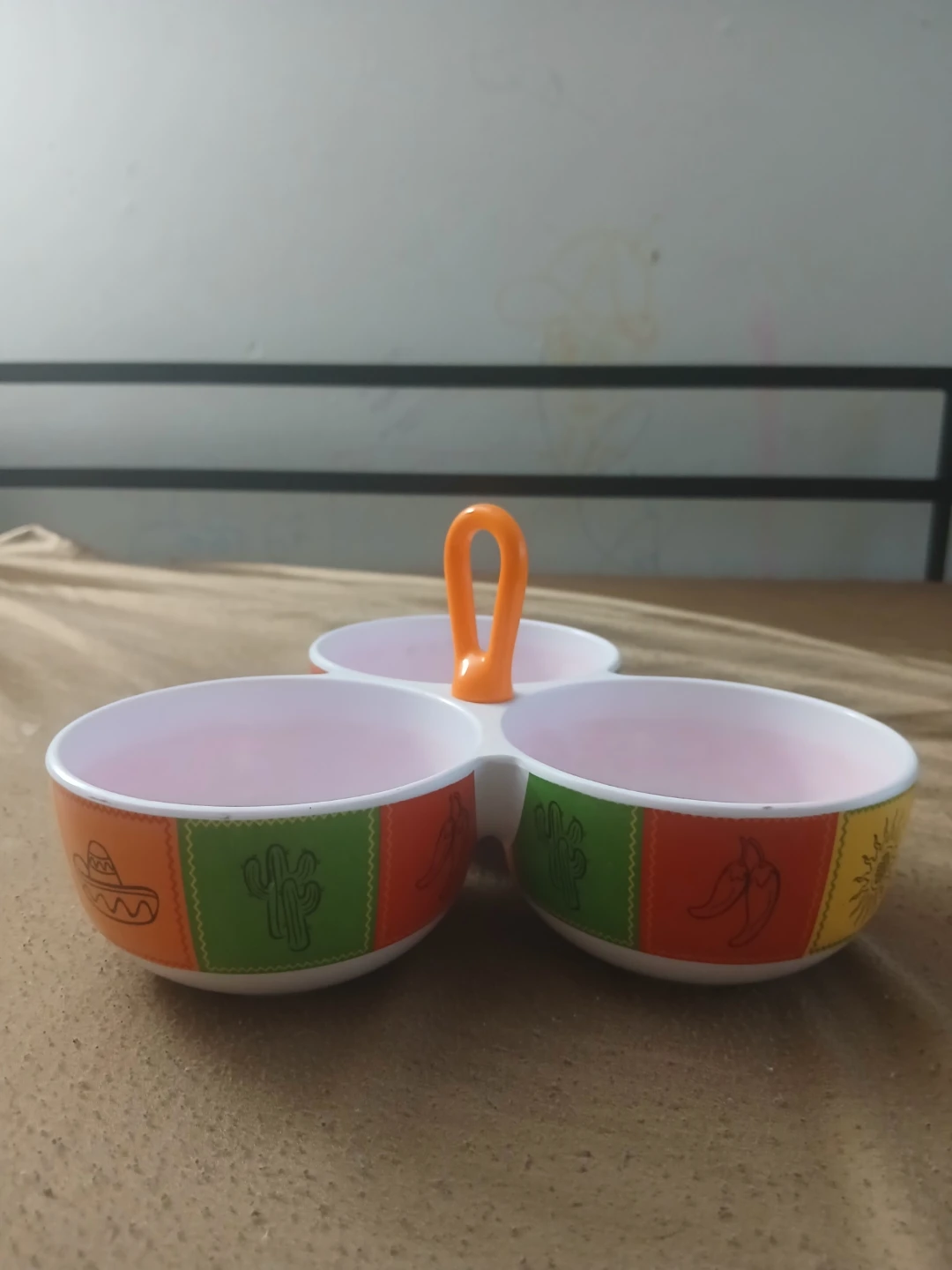 3 Section Serving Tray with Handle