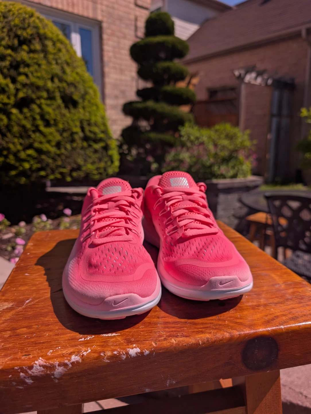 Pink Nike Flex Run Running Shoes - women's size 8 - photo 3
