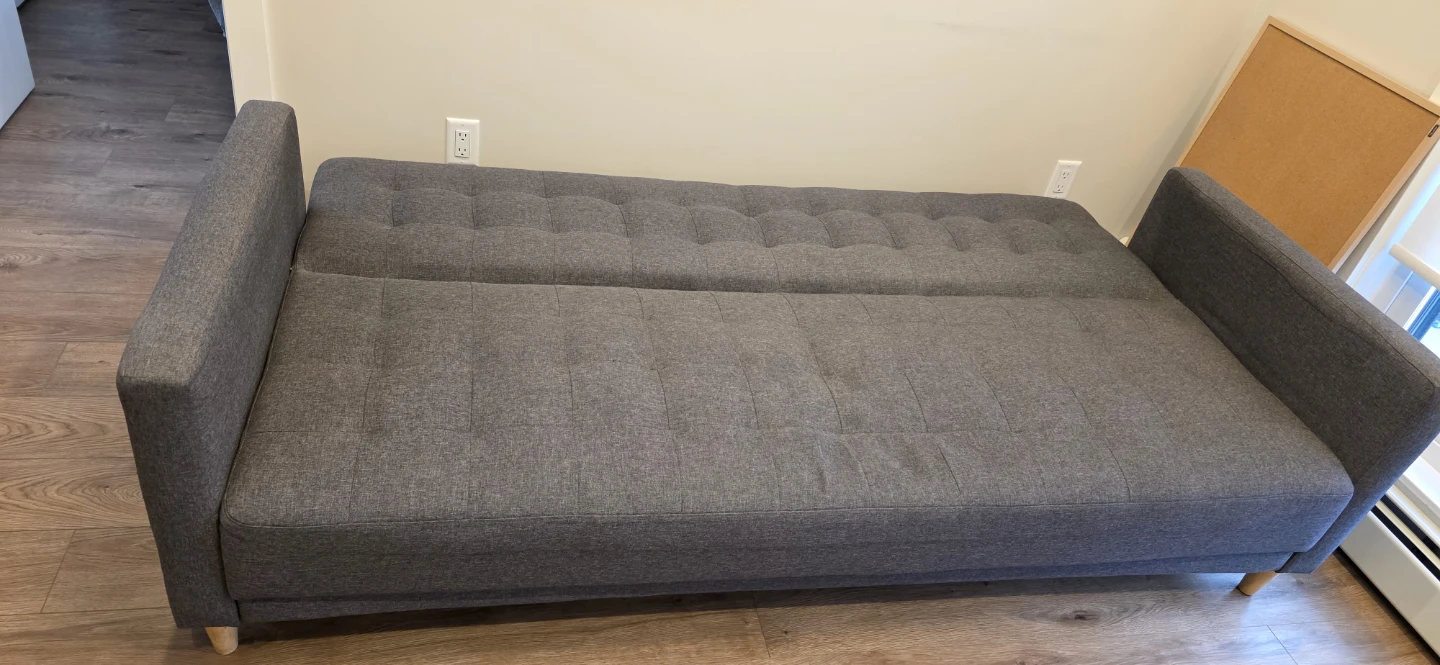 Grey Tufted Sofa Bed