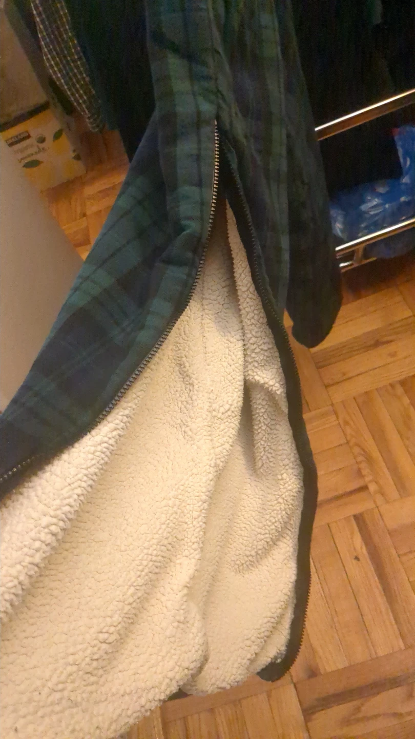 Lands' End Plaid Fleece Lined Lounge Pants Size L - photo 3