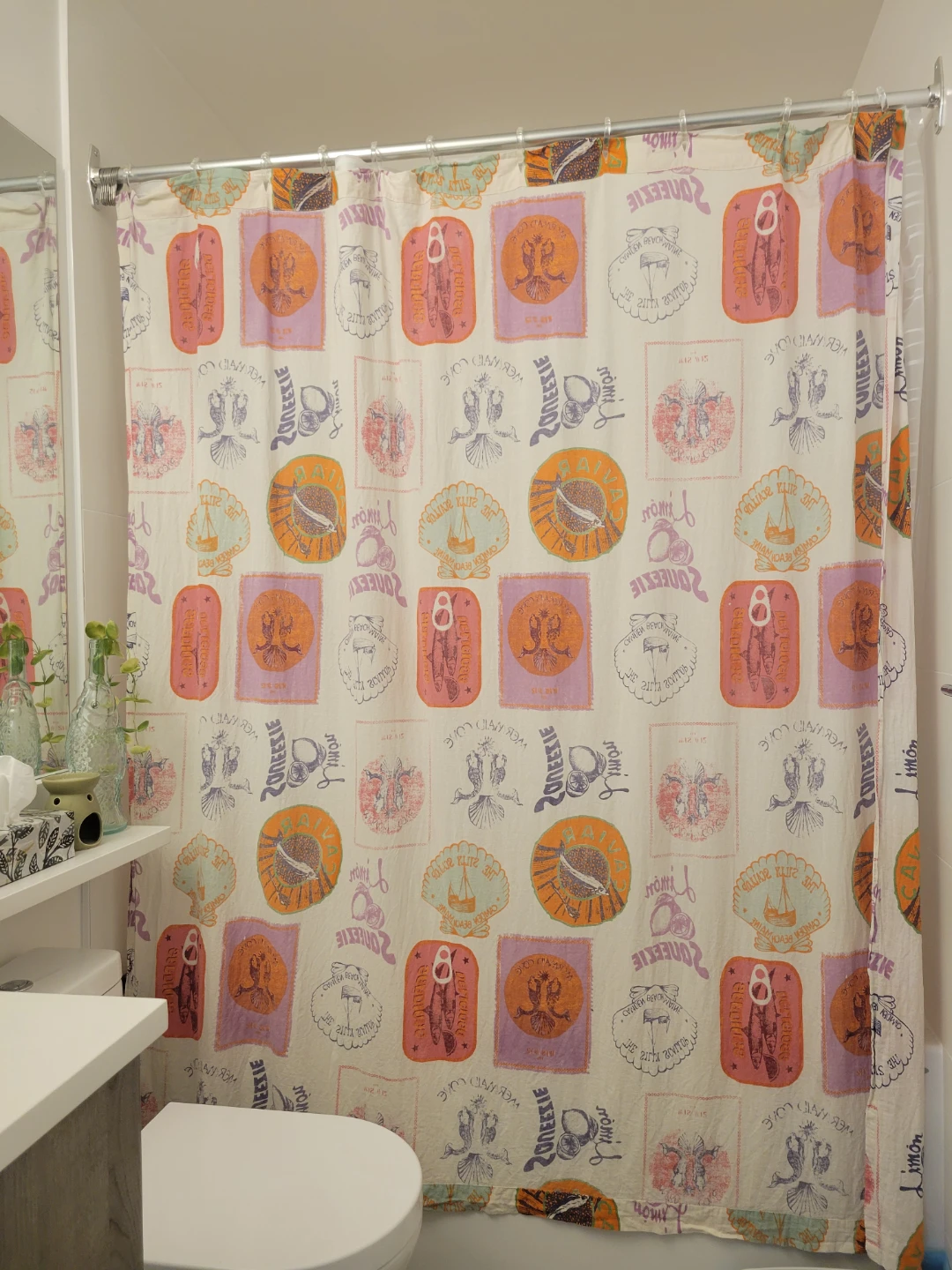 urban outfitters sardine rug & nautical shower curtain - photo 2