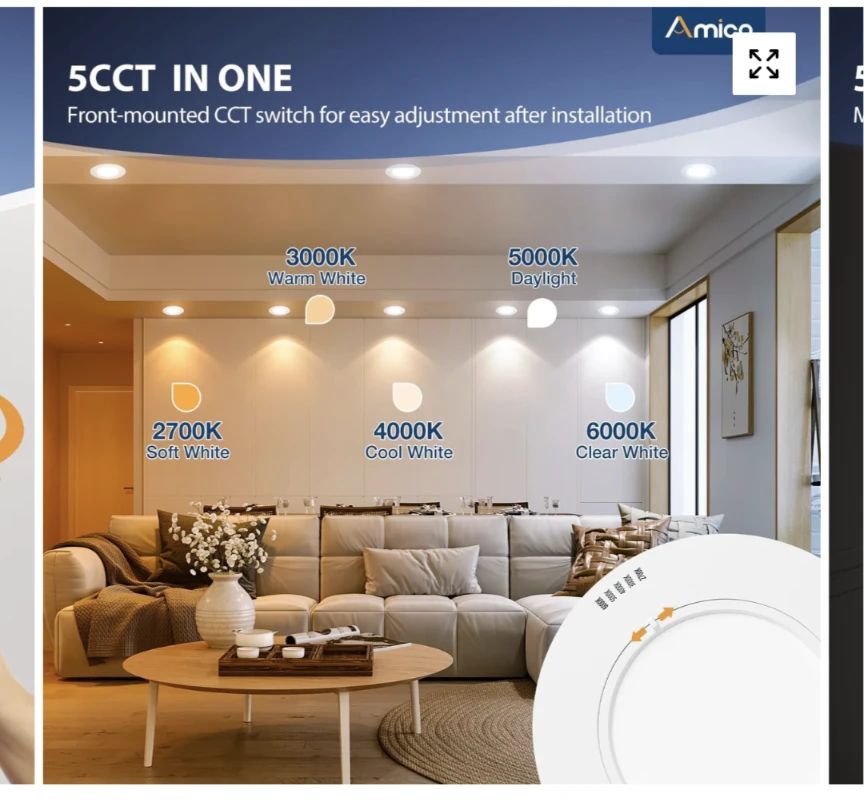 Amico 5-6 inch Recessed LED Downlight - photo 3