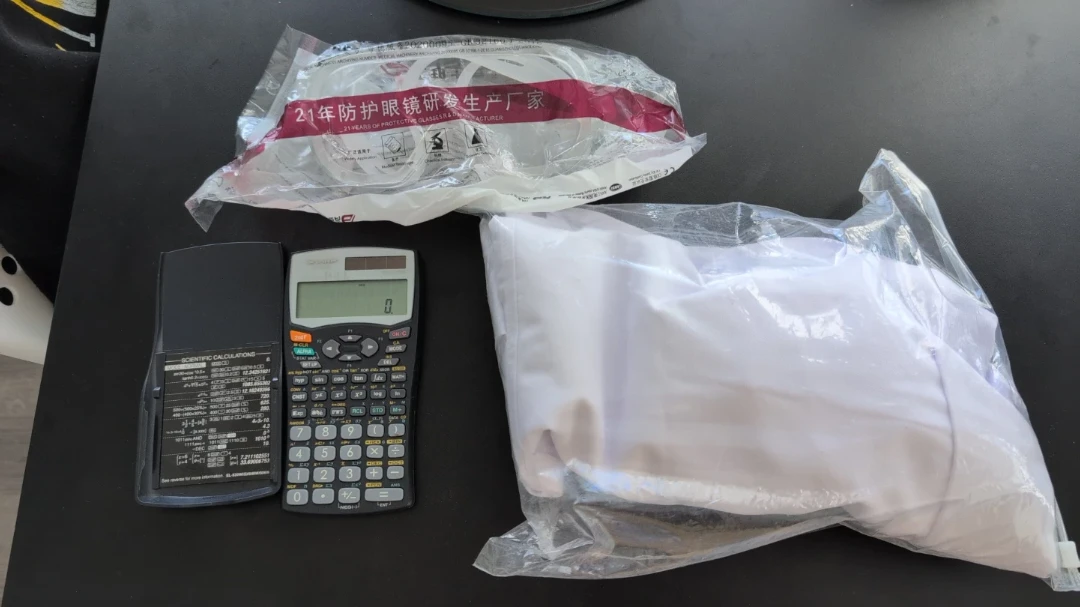 Scientific Calculator & Protective Goggles