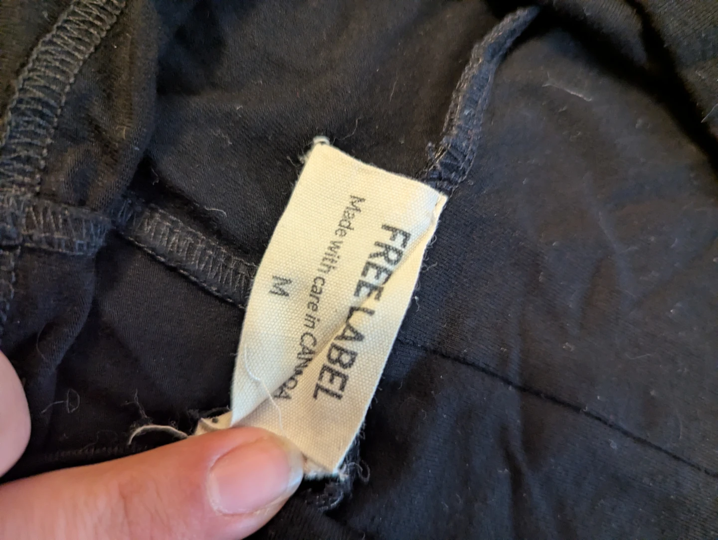 Free Label Black Wide Leg Lounge Pants Size M
