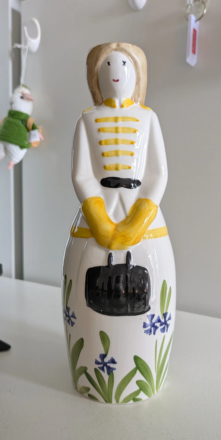Ceramic Figurine Candle Holder - Made in Italy