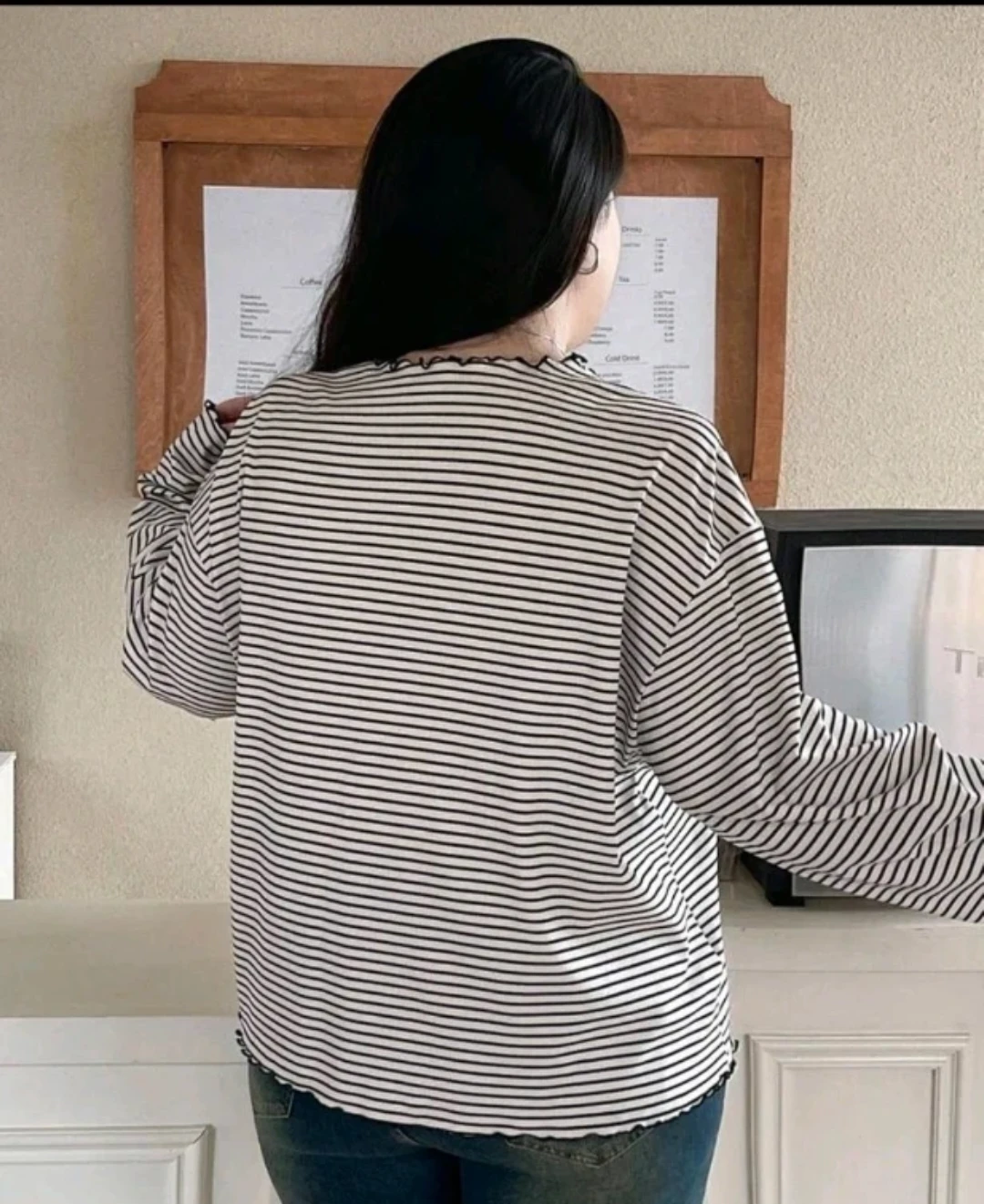 DAZY Plus Striped Long Sleeve Top - photo 2