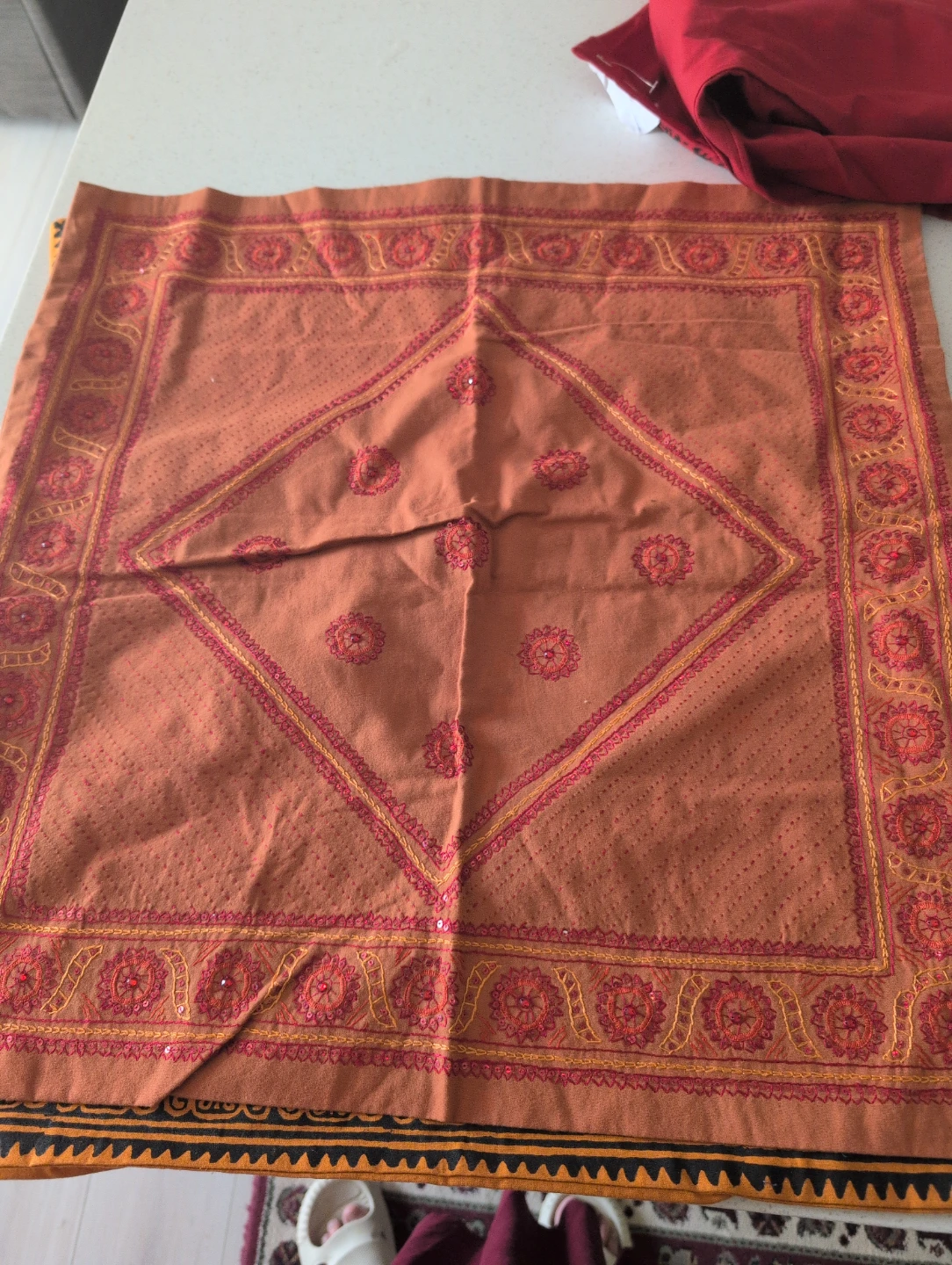 Indian Print Pillowcases Kerchief - photo 3
