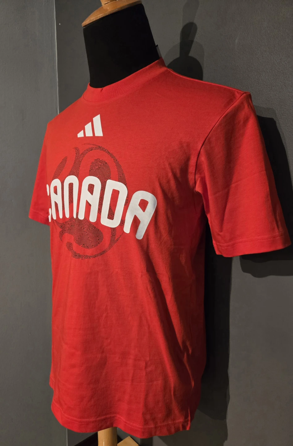 Adidas CAN OLP TEE T-shirt - Red, Size S - photo 2
