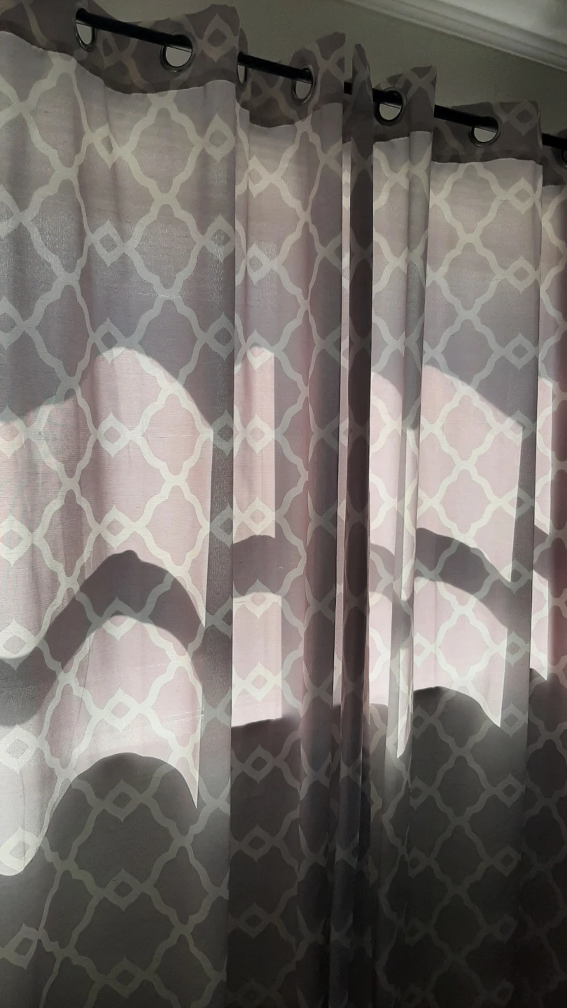 Light Pink Patterned Curtains  ( 4 piece) - photo 3