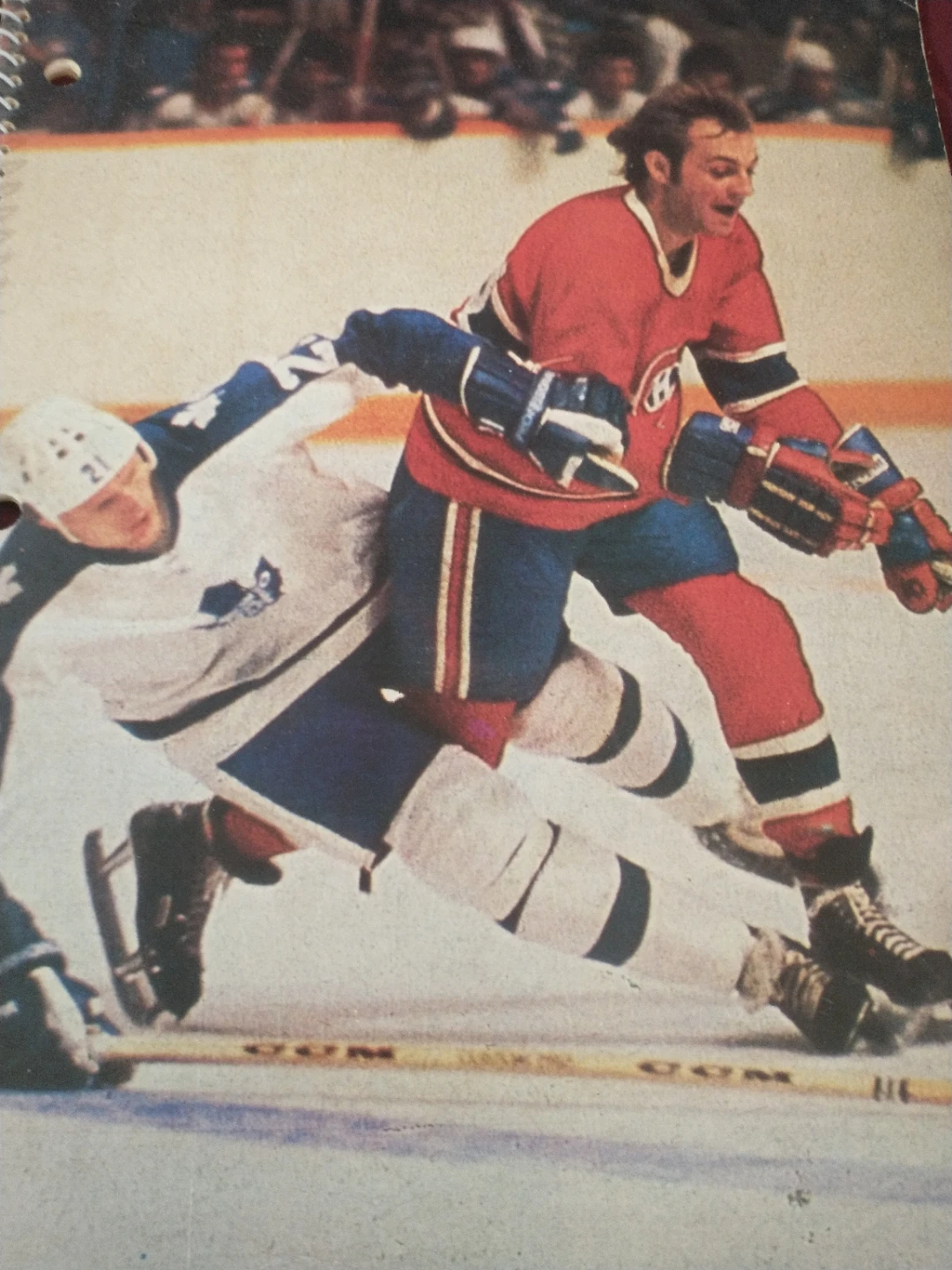1980s NHL Lafleur Salming Hockey Hall of Fame Notebook
