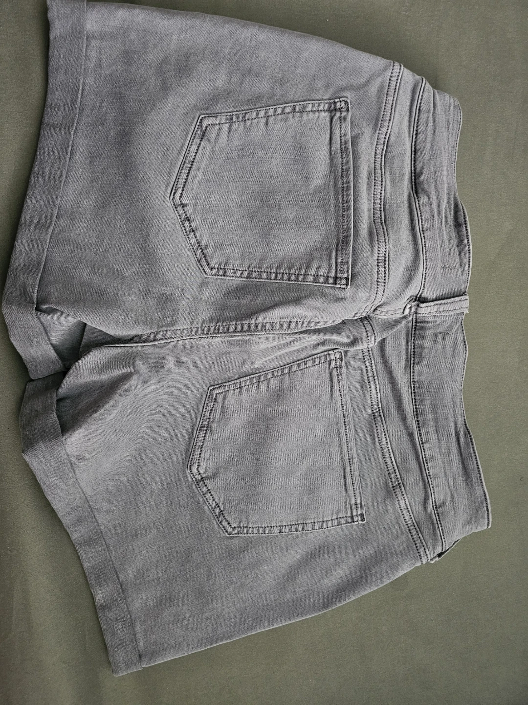 Sol Women's Grey Denim Shorts Size 15/32W - photo 2