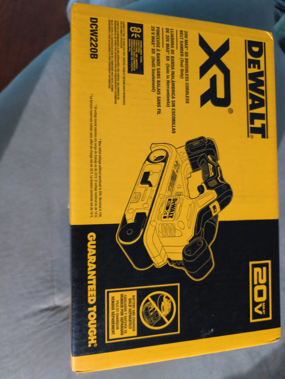 Brushless Cordless Belt Sander DCW220B (Tool Only)