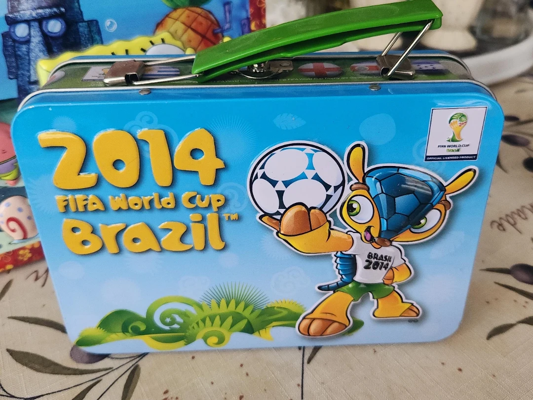 2014 FIFA World Cup Brazil Metal Lunchbox with Stickers