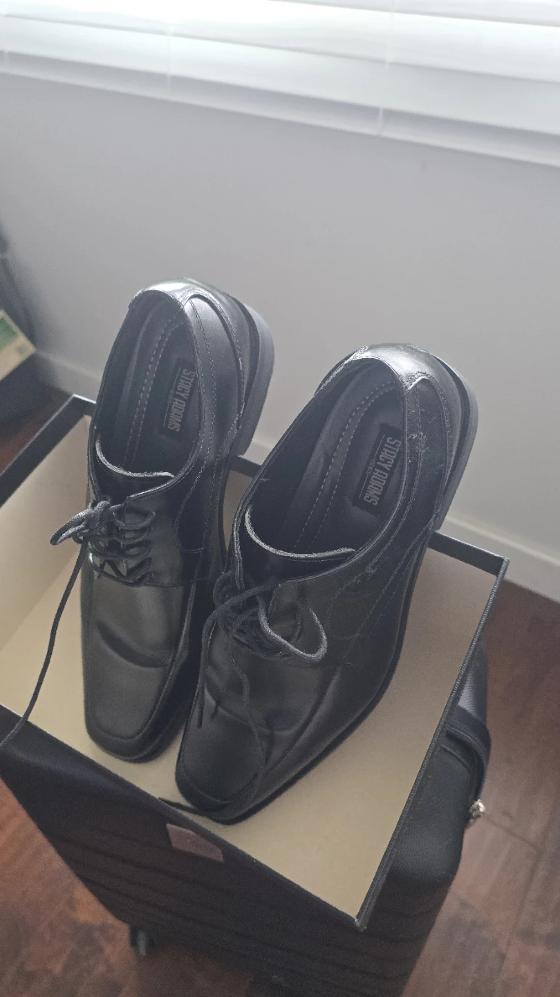 Stacy Adams Black Leather Dress Shoes