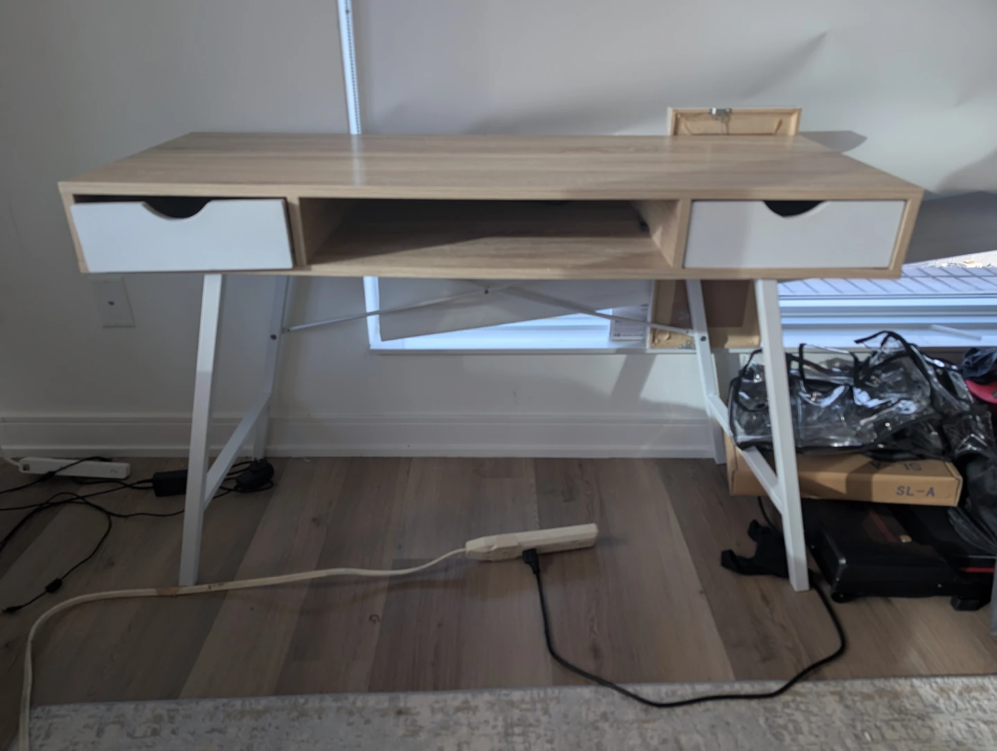 Desk with Two Drawers - photo 4