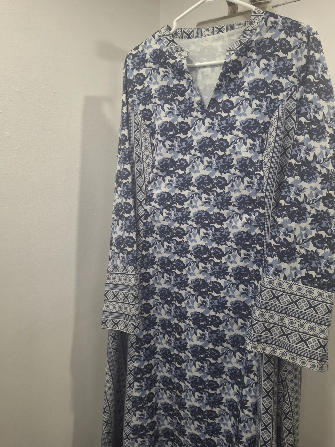 Blue Floral Maxi Dress - photo 2