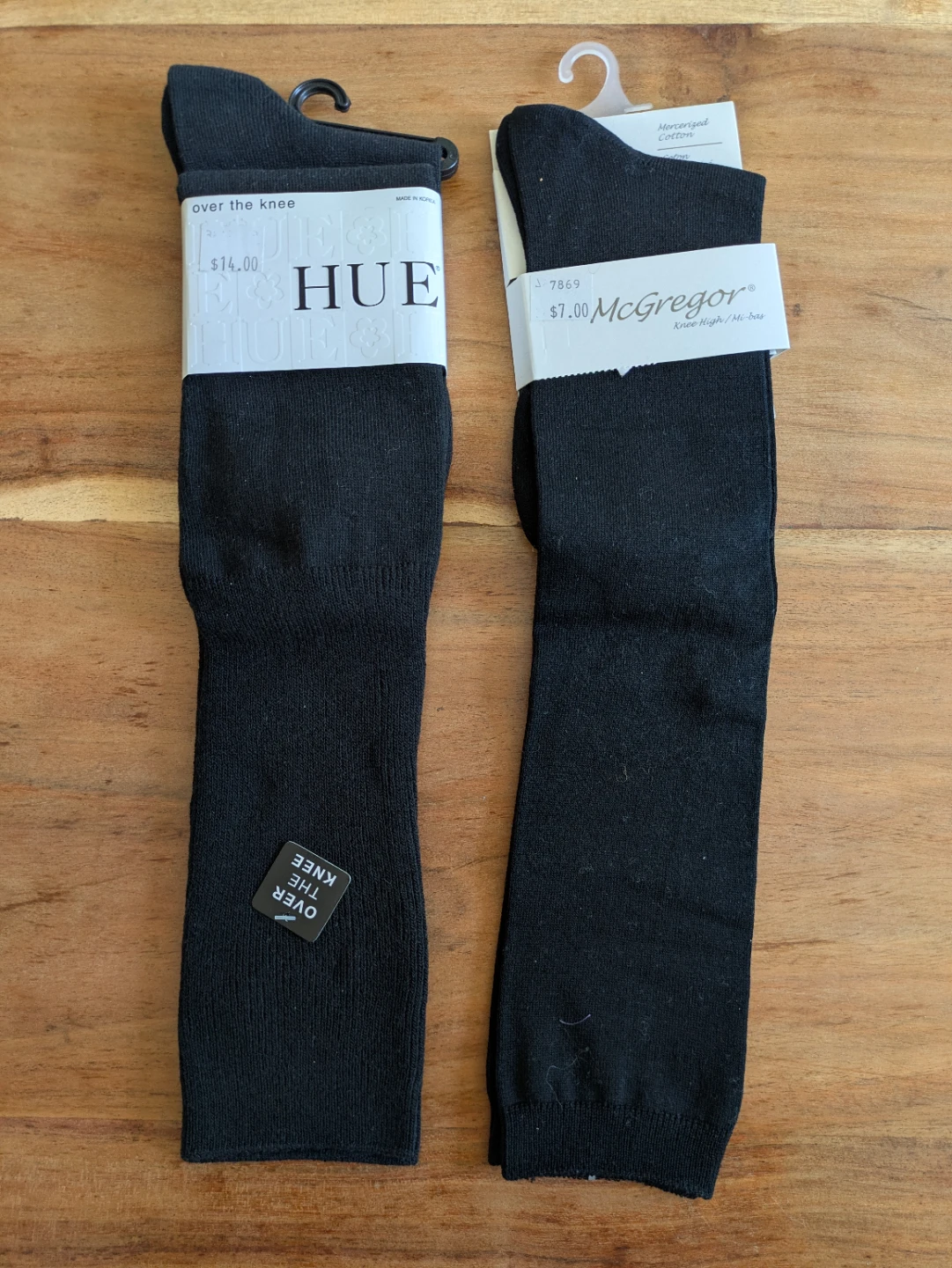 HUE & McGregor Black Knee High Socks (2 Pairs)