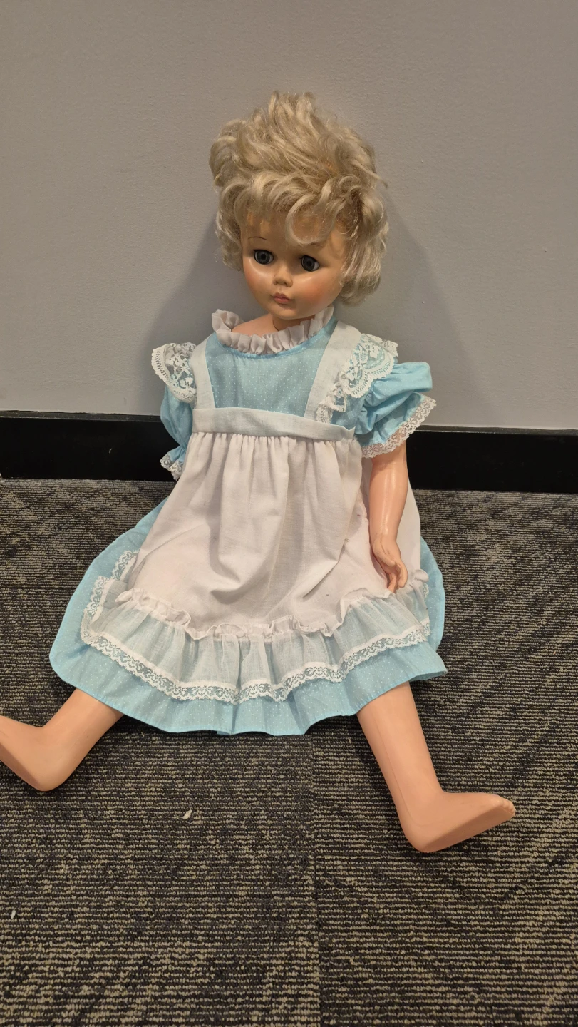 Vintage-style plastic doll