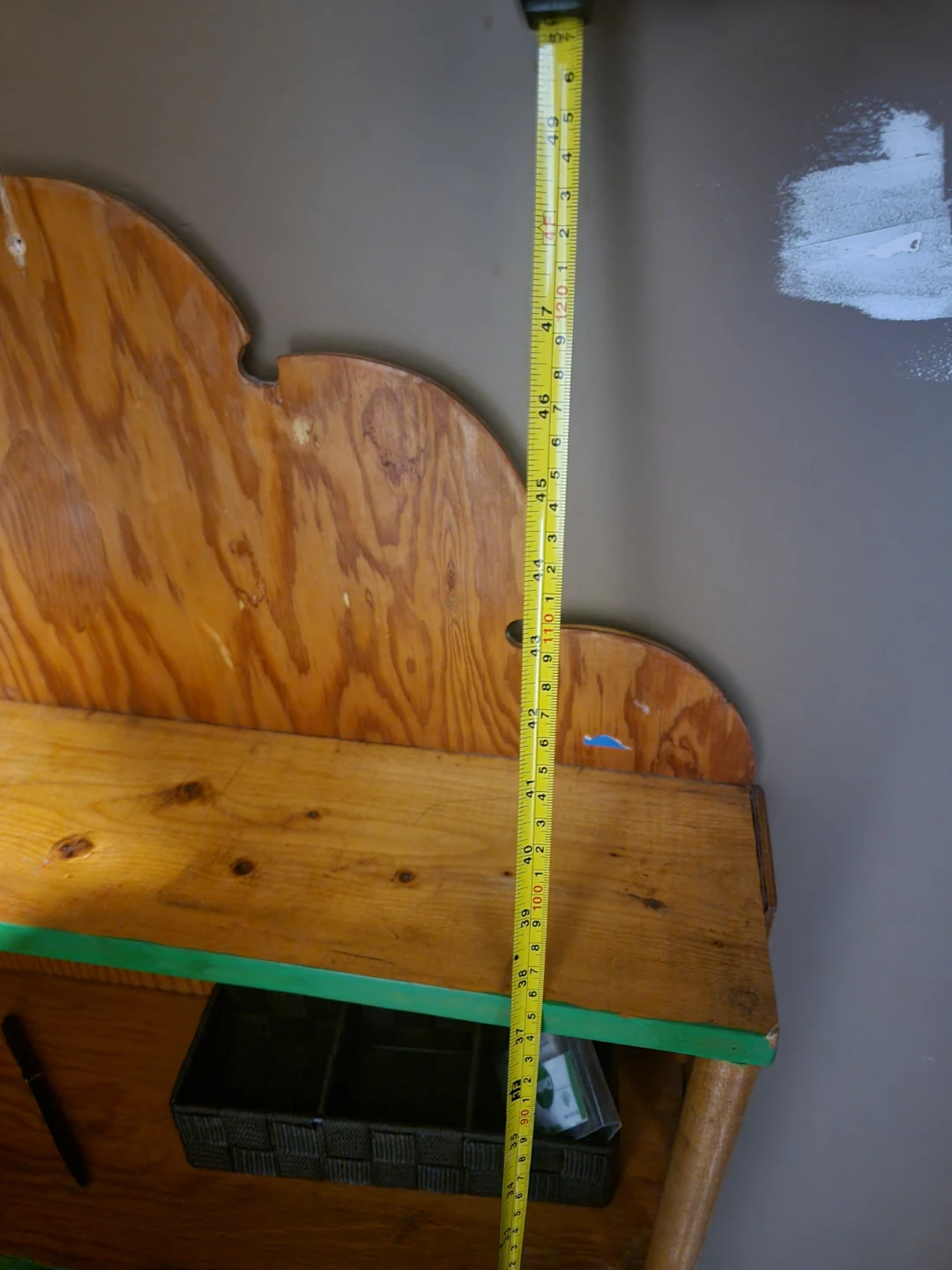 Wooden shelf with Green Trim - photo 3