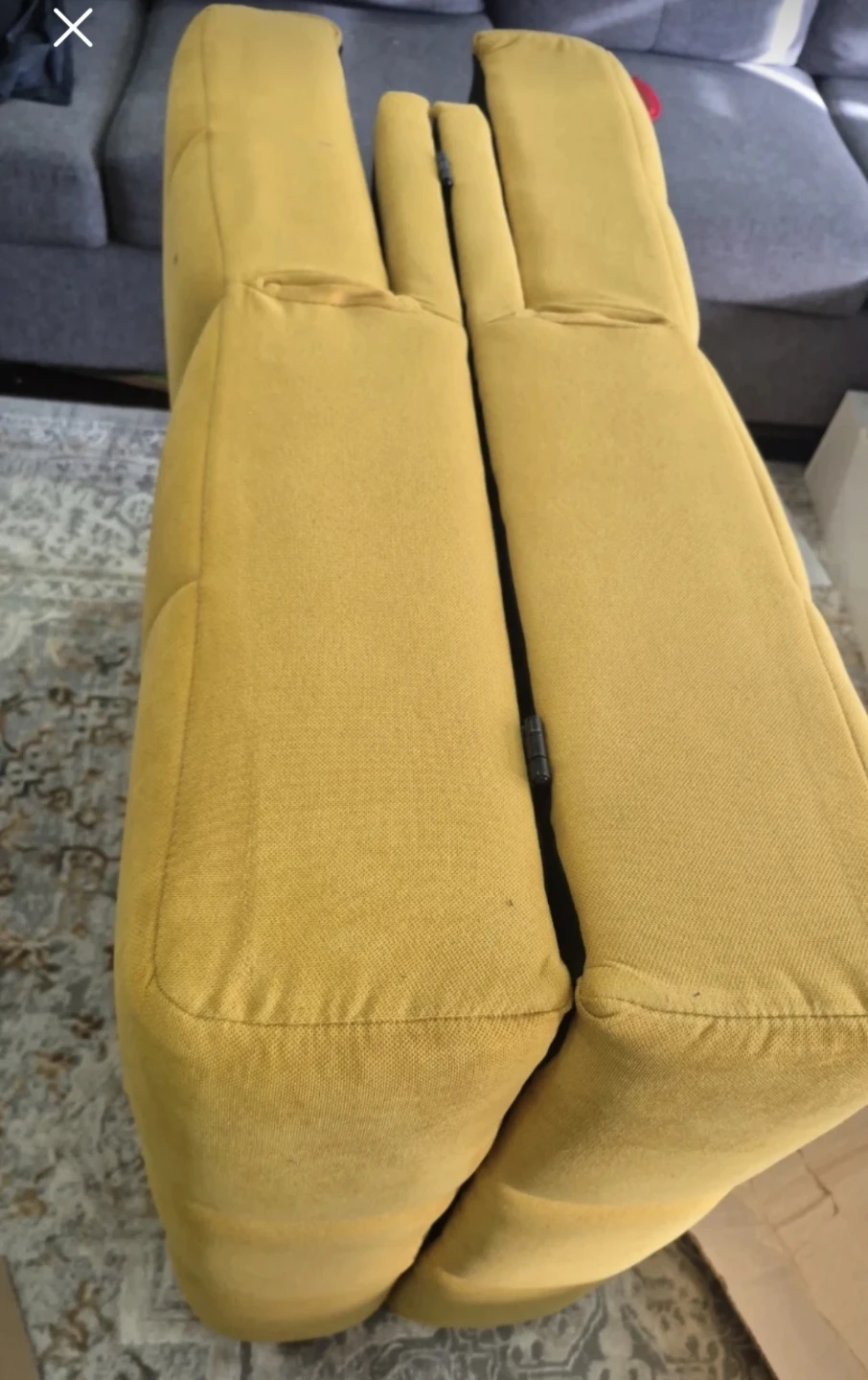 Yellow Tufted Sofa Bed ⚽️ - photo 4