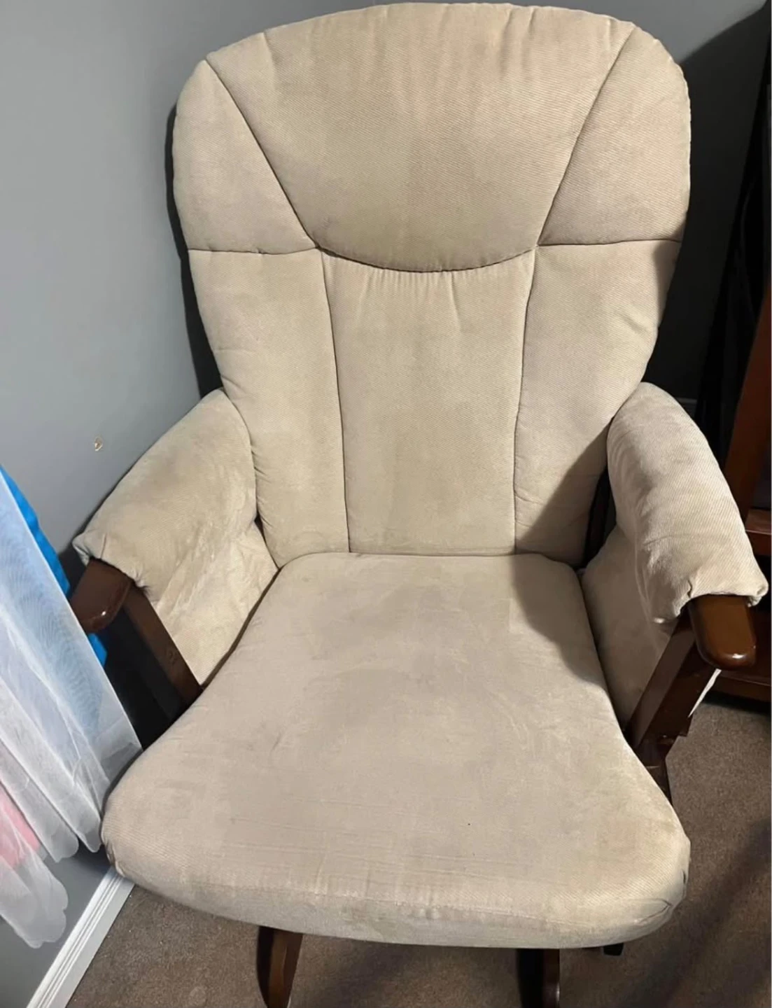 Beige Glider Chair