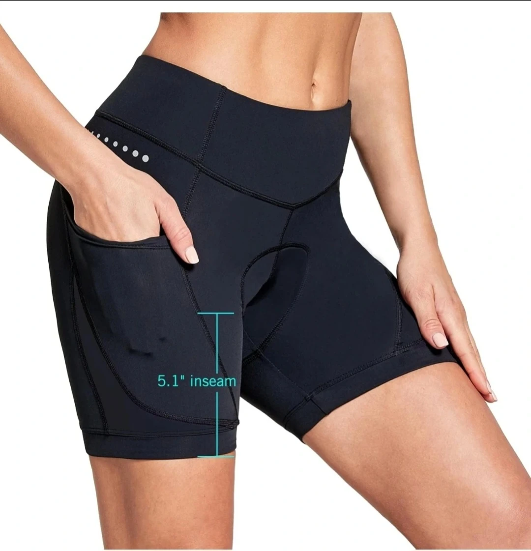 BNWT Women's 4D Padded Bike Shorts - Black ⚽ - photo 4