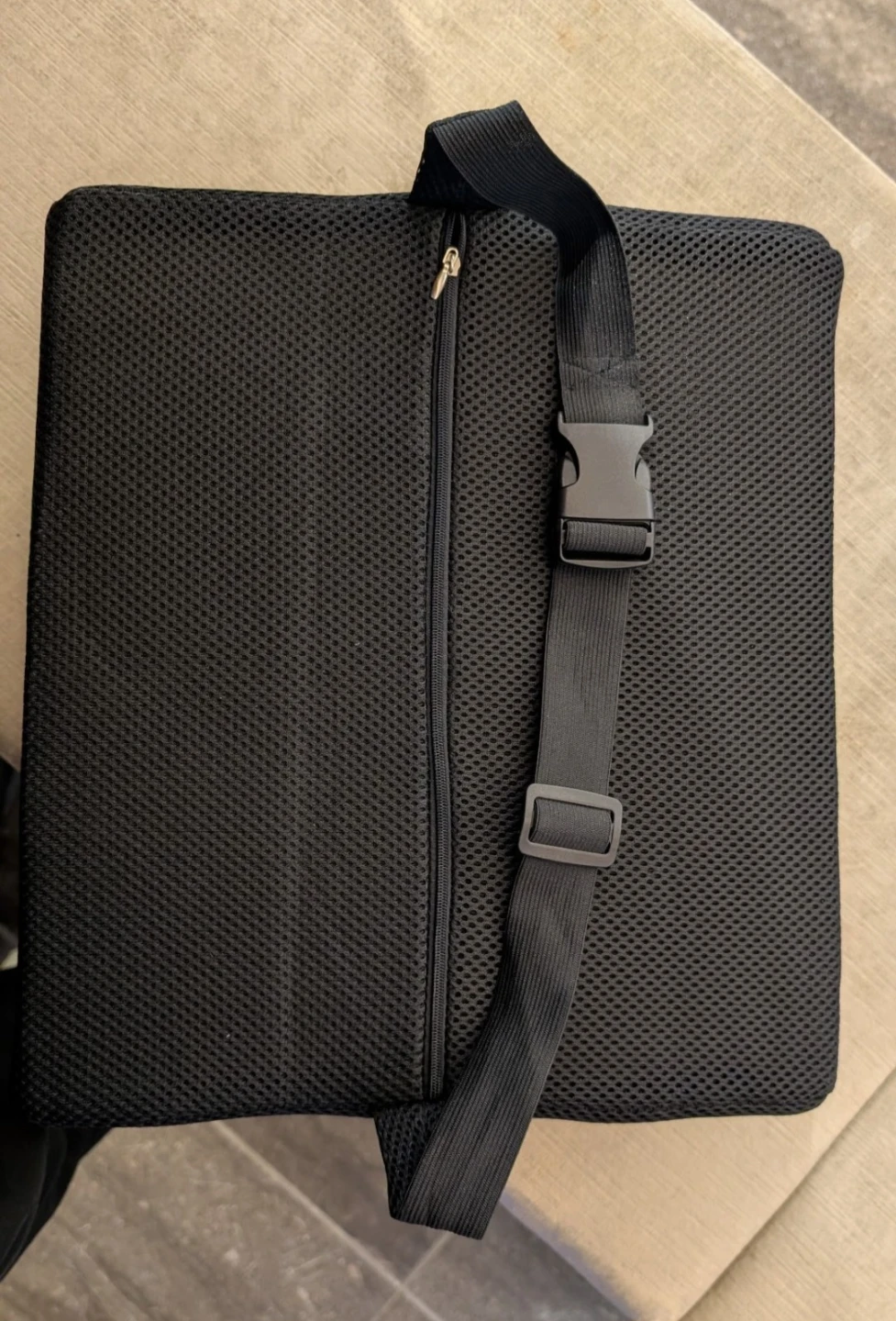 Black Lumbar Support Cushion with Strap - photo 3