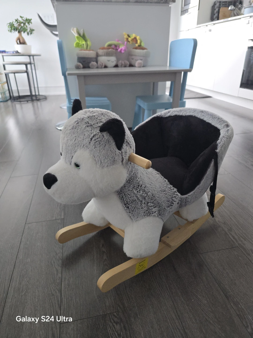 Plush Husky Rocker
