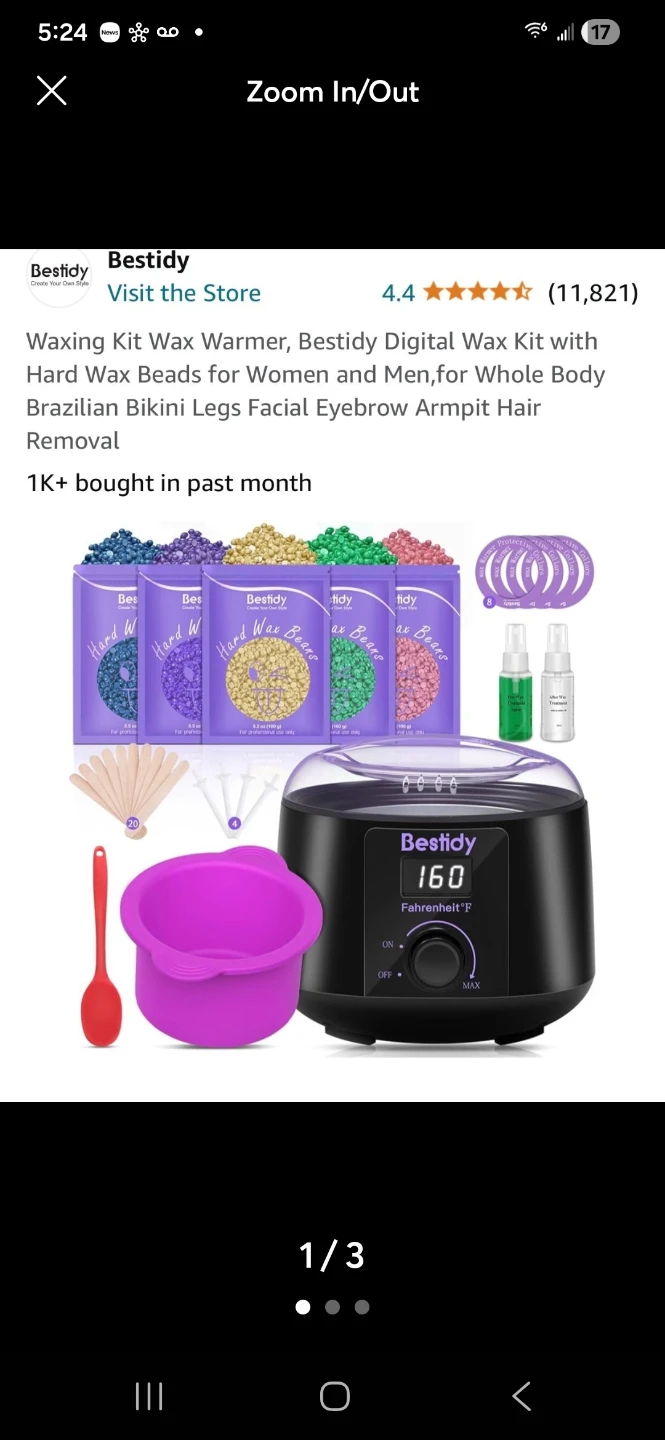 Bestidy Home Digital Wax Warmer Kit for Hair Removal ⚽